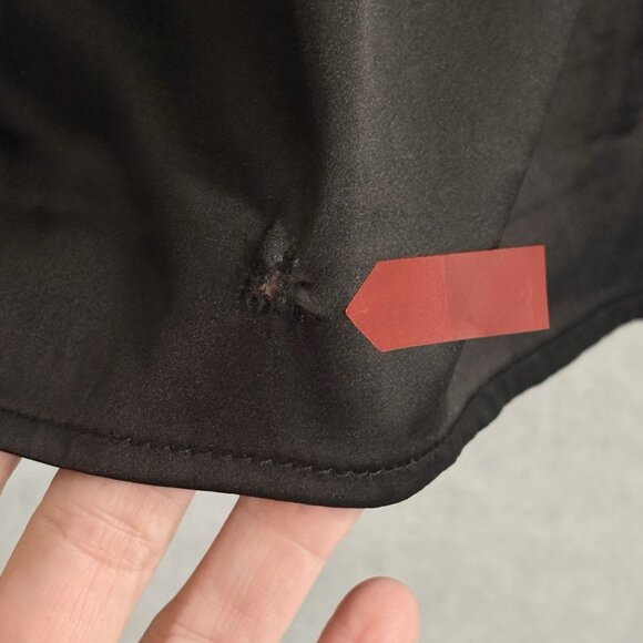 OUTCAST Women Satin Lace Jessica Mini Dress Sz XS Black Alluring Sleek Sexy 5-10 - Picture 10 of 16